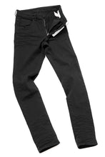 Load image into Gallery viewer, daub ERGONOMIC SKINNY PANTS / DYED LIGHT TWILL (BLACK)