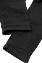 Load image into Gallery viewer, daub ERGONOMIC SKINNY PANTS / DYED LIGHT TWILL (BLACK)