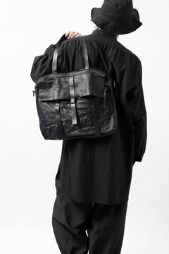 画像をギャラリービューアに読み込む, PAL OFFNER 2WAY FLAP BAG LARGE / CALF LEATHER (BLACK)