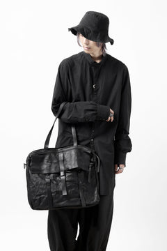 画像をギャラリービューアに読み込む, PAL OFFNER 2WAY FLAP BAG LARGE / CALF LEATHER (BLACK)