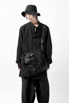 画像をギャラリービューアに読み込む, PAL OFFNER 2WAY FLAP BAG LARGE / CALF LEATHER (BLACK)