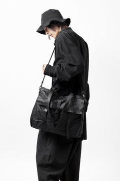 画像をギャラリービューアに読み込む, PAL OFFNER 2WAY FLAP BAG LARGE / CALF LEATHER (BLACK)