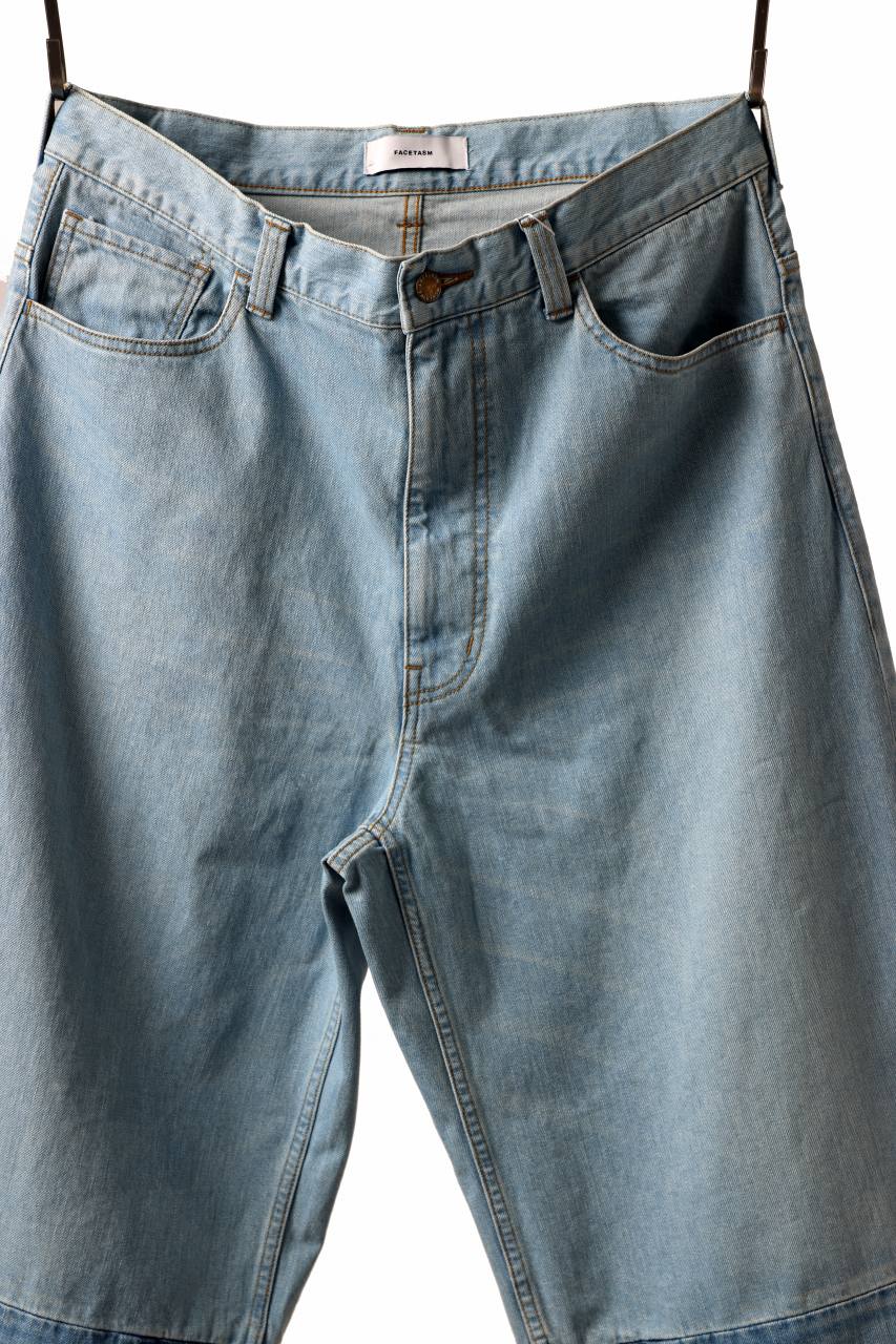 画像をギャラリービューアに読み込む, FACETASM PATCHWORK BIG DENIM PANTS (INDIGO)