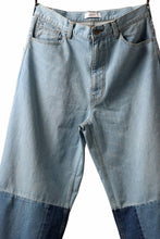 画像をギャラリービューアに読み込む, FACETASM PATCHWORK BIG DENIM PANTS (INDIGO)