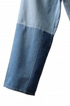 画像をギャラリービューアに読み込む, FACETASM PATCHWORK BIG DENIM PANTS (INDIGO)