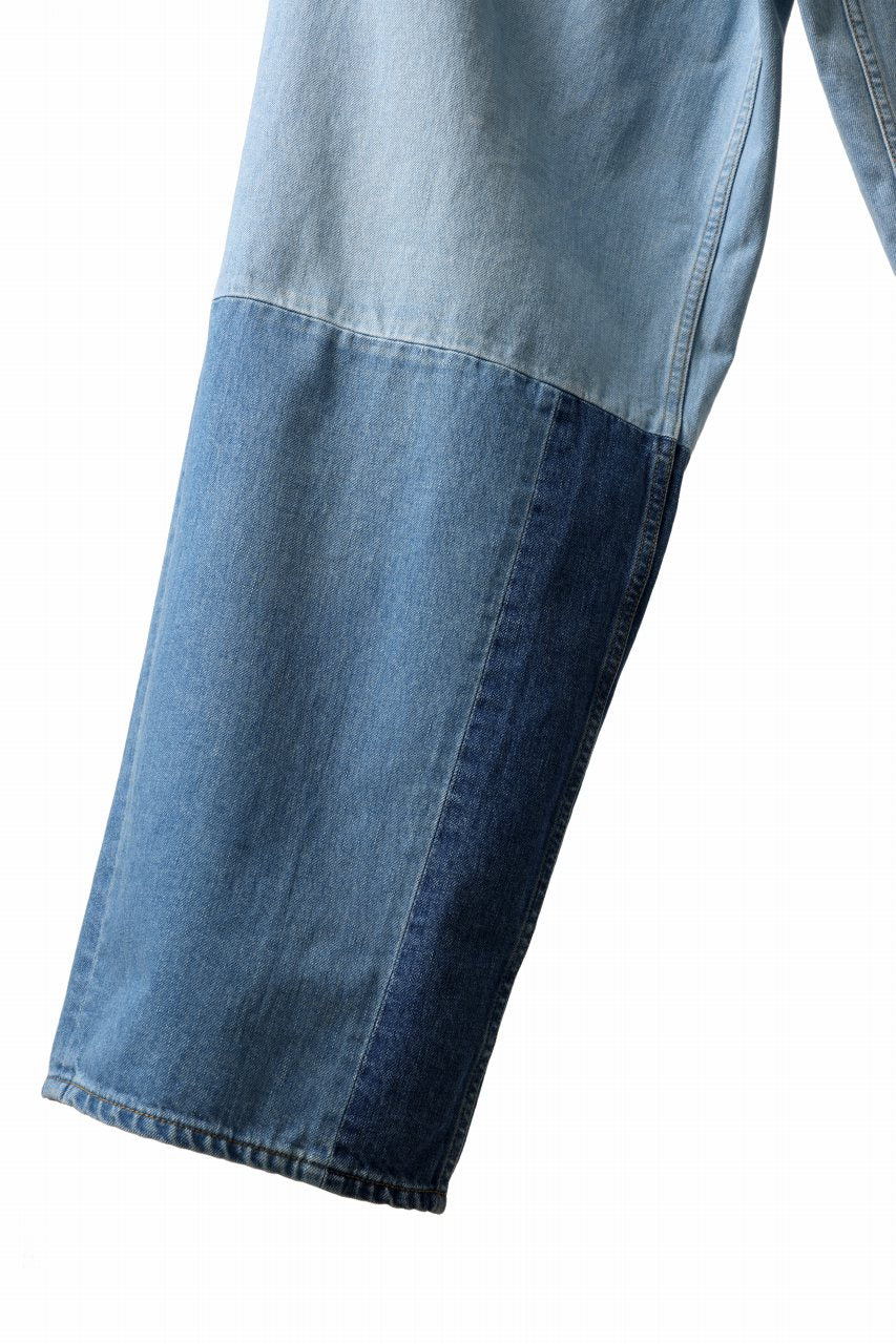 画像をギャラリービューアに読み込む, FACETASM PATCHWORK BIG DENIM PANTS (INDIGO)