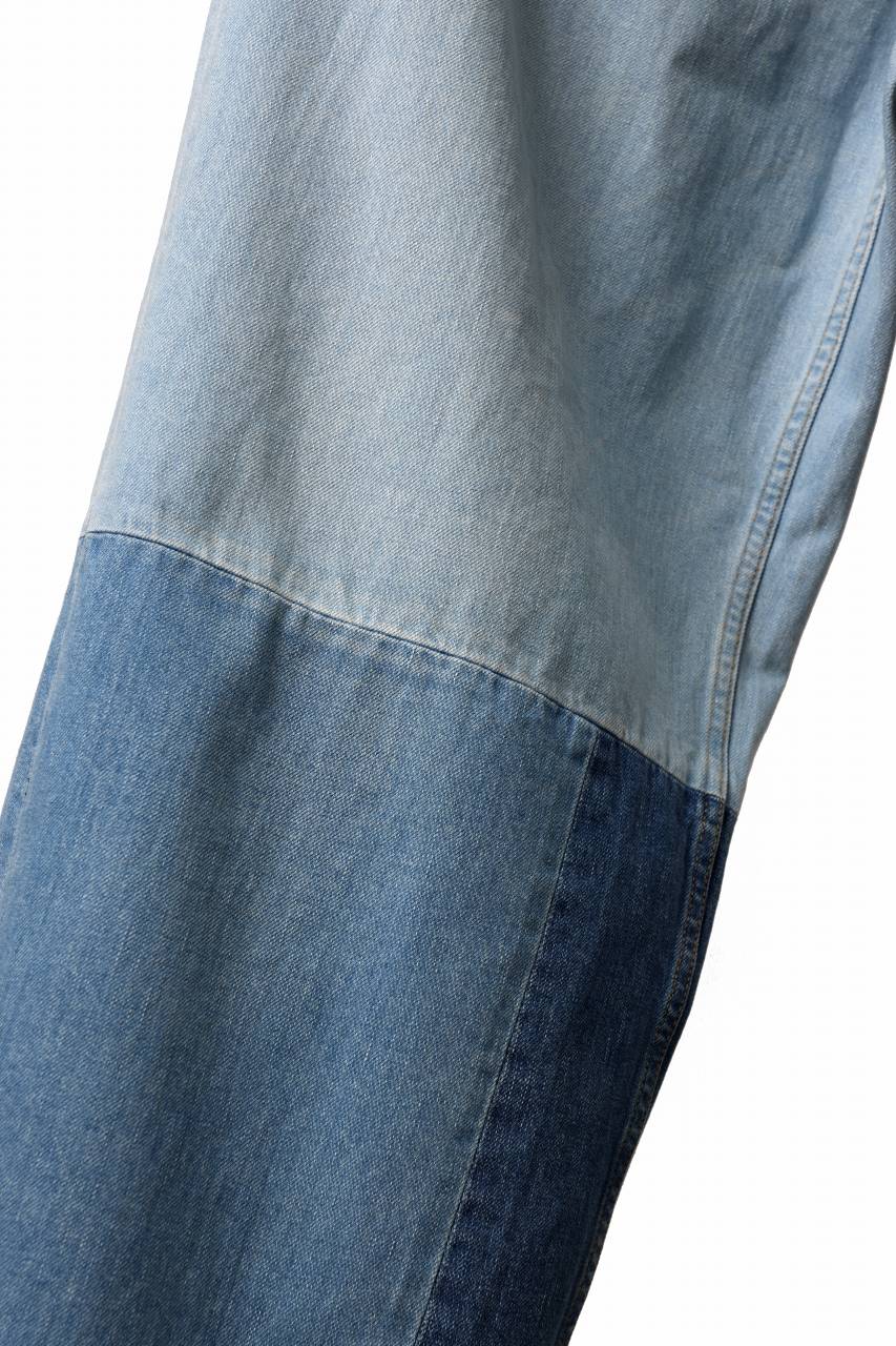 画像をギャラリービューアに読み込む, FACETASM PATCHWORK BIG DENIM PANTS (INDIGO)