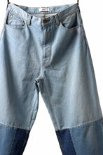 画像をギャラリービューアに読み込む, FACETASM PATCHWORK BIG DENIM PANTS (INDIGO)