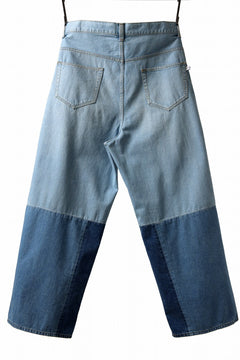 画像をギャラリービューアに読み込む, FACETASM PATCHWORK BIG DENIM PANTS (INDIGO)