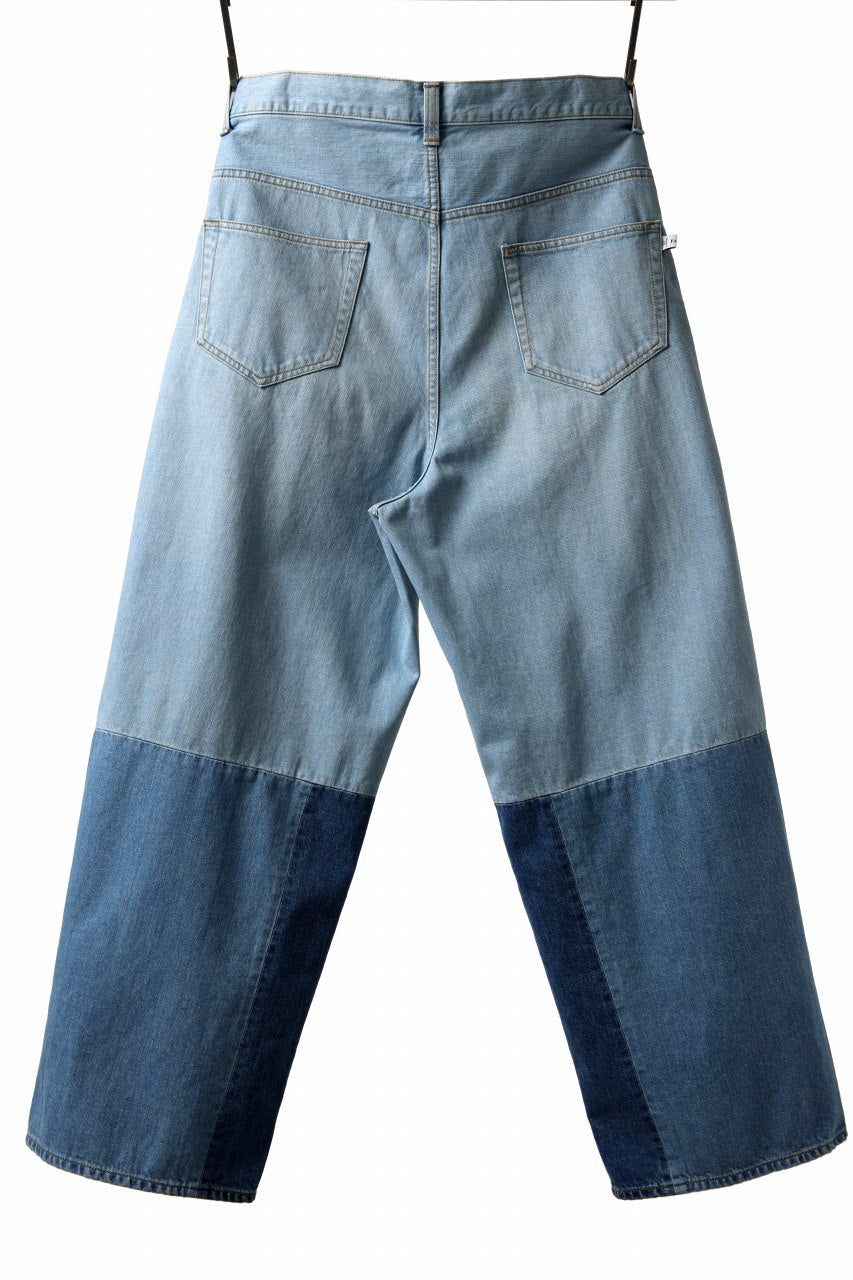 画像をギャラリービューアに読み込む, FACETASM PATCHWORK BIG DENIM PANTS (INDIGO)