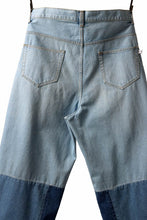 画像をギャラリービューアに読み込む, FACETASM PATCHWORK BIG DENIM PANTS (INDIGO)