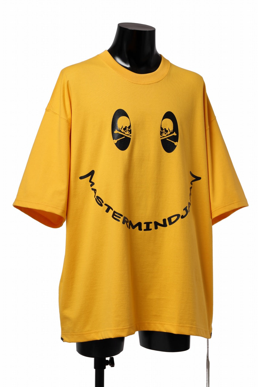 Load image into Gallery viewer, mastermind JAPAN FACE LOGO TEE / BOXY FIT (YELLOW)