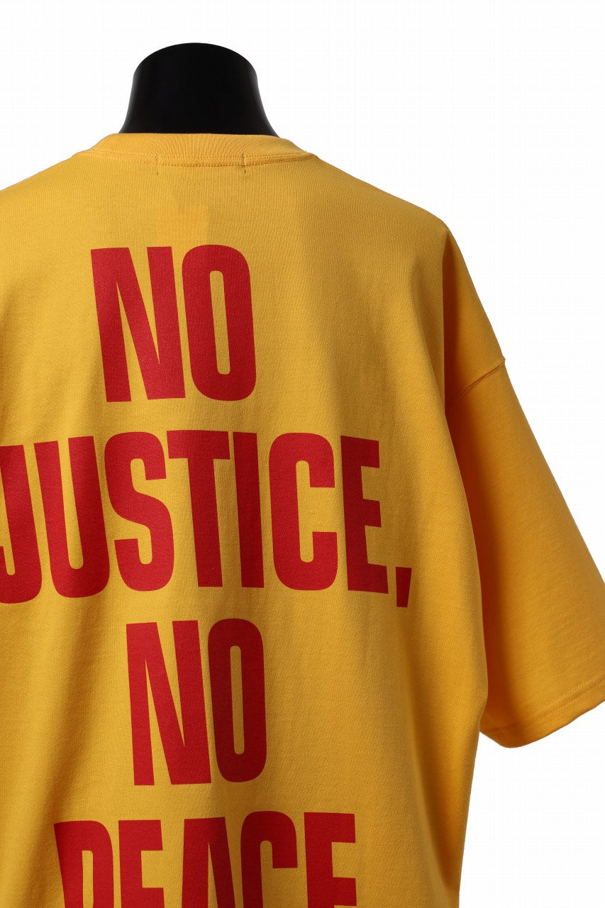 Load image into Gallery viewer, mastermind WORLD JUSTICE TEE / BOXY FIT (YELLOW)