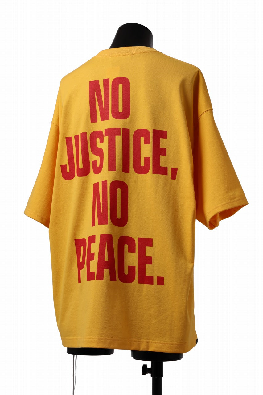 mastermind WORLD JUSTICE TEE / BOXY FIT (YELLOW)
