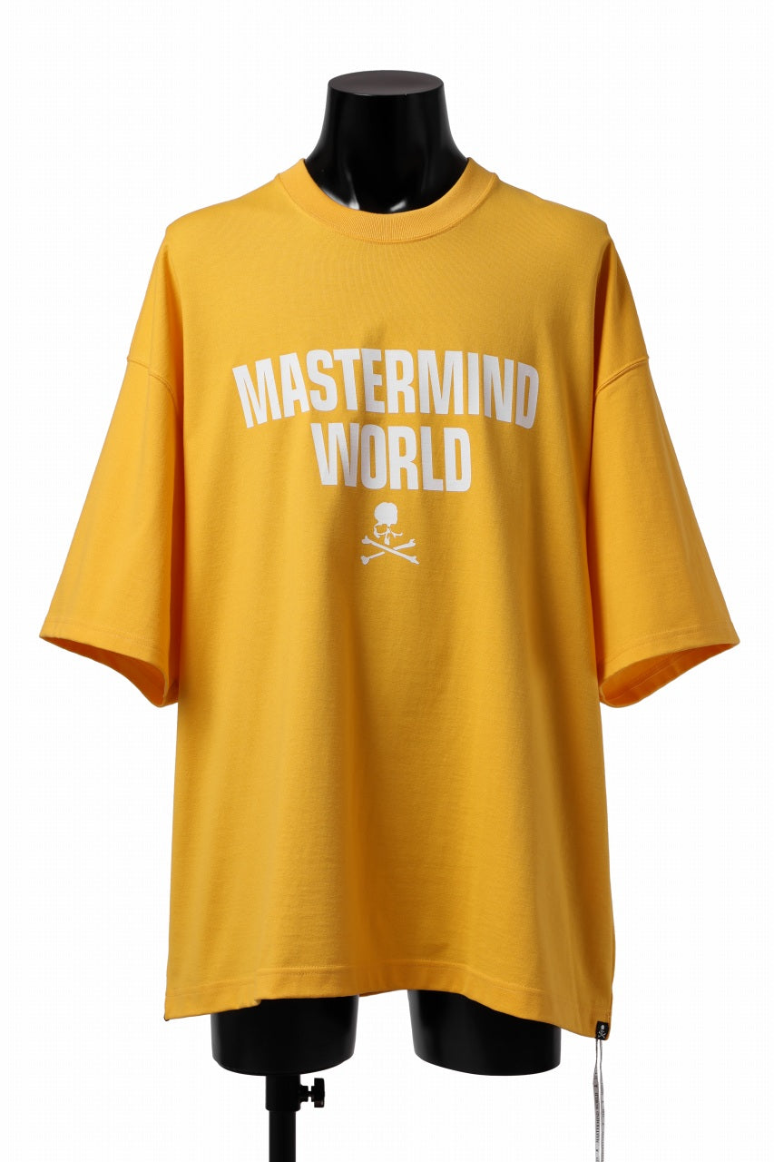 mastermind WORLD JUSTICE TEE / BOXY FIT (YELLOW)