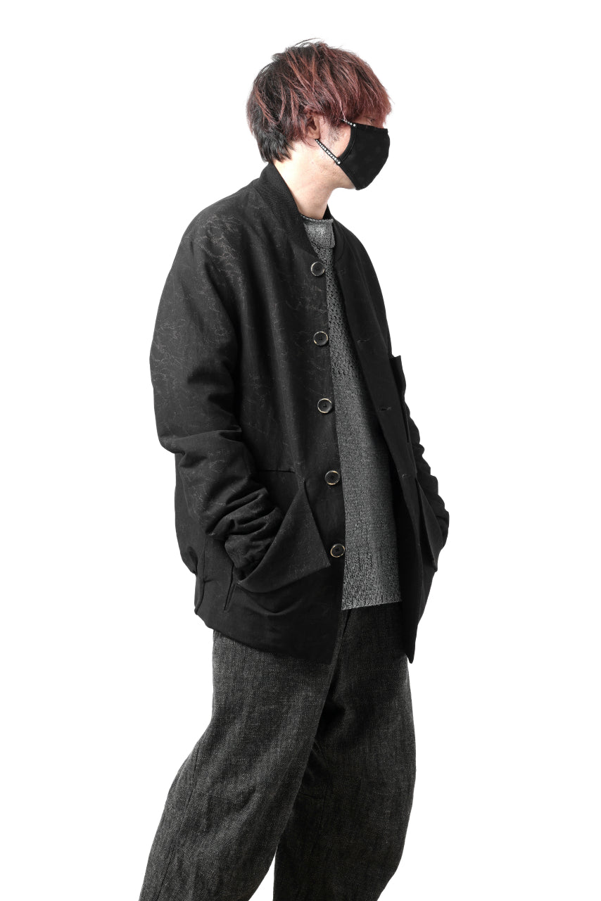 画像をギャラリービューアに読み込む, SOSNOVSKA CHAOTIC TURNDOWN JACKET (BLACK)