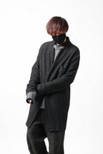 画像をギャラリービューアに読み込む, SOSNOVSKA CASHMERE MELANGE LONG JACKET (BLACK MIX)