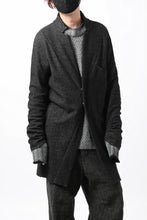 画像をギャラリービューアに読み込む, SOSNOVSKA CASHMERE MELANGE LONG JACKET (BLACK MIX)