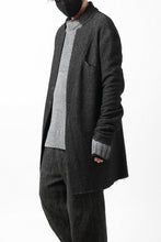 画像をギャラリービューアに読み込む, SOSNOVSKA CASHMERE MELANGE LONG JACKET (BLACK MIX)