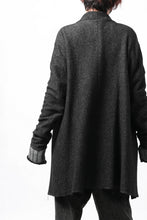 画像をギャラリービューアに読み込む, SOSNOVSKA CASHMERE MELANGE LONG JACKET (BLACK MIX)