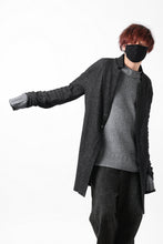 画像をギャラリービューアに読み込む, SOSNOVSKA CASHMERE MELANGE LONG JACKET (BLACK MIX)