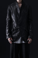 画像をギャラリービューアに読み込む, ISAMU KATAYAMA BACKLASH TAILORED JACKET / DOUBLE-SHOULDER OBJECT DYED (BLACK)