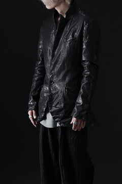 画像をギャラリービューアに読み込む, ISAMU KATAYAMA BACKLASH TAILORED JACKET / DOUBLE-SHOULDER OBJECT DYED (BLACK)