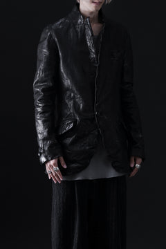 画像をギャラリービューアに読み込む, ISAMU KATAYAMA BACKLASH TAILORED JACKET / DOUBLE-SHOULDER OBJECT DYED (BLACK)