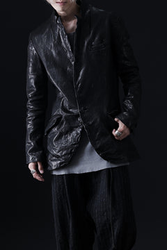 画像をギャラリービューアに読み込む, ISAMU KATAYAMA BACKLASH TAILORED JACKET / DOUBLE-SHOULDER OBJECT DYED (BLACK)