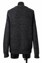 Load image into Gallery viewer, CAPERTICA HEAVY KNIT SWEATER TOP / BABY ALPACA (MIX BLACK)