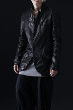 画像をギャラリービューアに読み込む, ISAMU KATAYAMA BACKLASH TAILORED JACKET / DOUBLE-SHOULDER OBJECT DYED (BLACK)