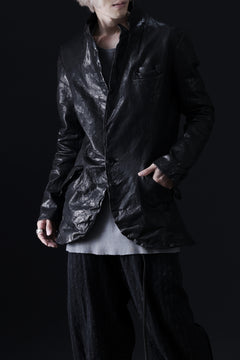 画像をギャラリービューアに読み込む, ISAMU KATAYAMA BACKLASH TAILORED JACKET / DOUBLE-SHOULDER OBJECT DYED (BLACK)