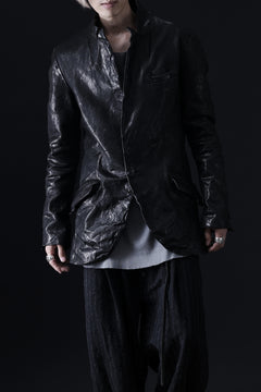 画像をギャラリービューアに読み込む, ISAMU KATAYAMA BACKLASH TAILORED JACKET / DOUBLE-SHOULDER OBJECT DYED (BLACK)