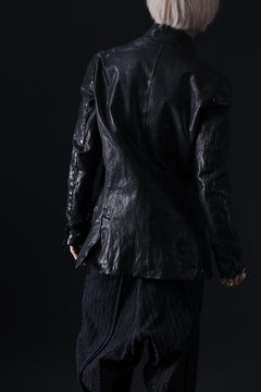 画像をギャラリービューアに読み込む, ISAMU KATAYAMA BACKLASH TAILORED JACKET / DOUBLE-SHOULDER OBJECT DYED (BLACK)