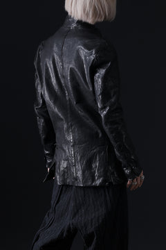 画像をギャラリービューアに読み込む, ISAMU KATAYAMA BACKLASH TAILORED JACKET / DOUBLE-SHOULDER OBJECT DYED (BLACK)