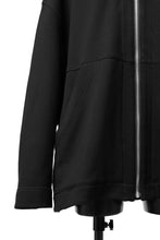 画像をギャラリービューアに読み込む, A.F ARTEFACT DOLMAN ZIP HOODIE / COTTON SWEAT (BLACK)