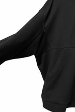 画像をギャラリービューアに読み込む, A.F ARTEFACT DOLMAN ZIP HOODIE / COTTON SWEAT (BLACK)