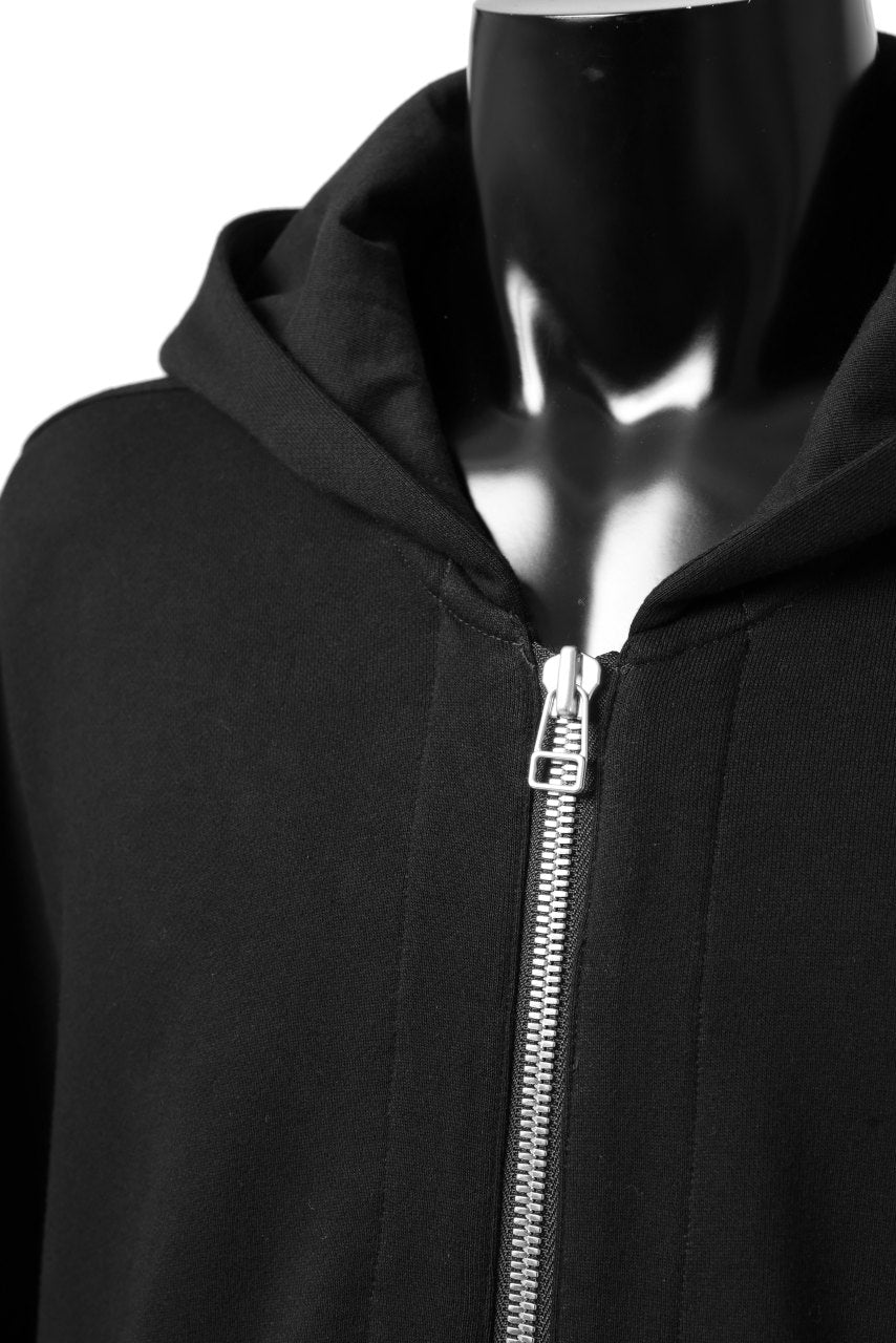 画像をギャラリービューアに読み込む, A.F ARTEFACT DOLMAN ZIP HOODIE / COTTON SWEAT (BLACK)