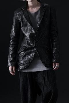 画像をギャラリービューアに読み込む, ISAMU KATAYAMA BACKLASH TAILORED JACKET / DOUBLE-SHOULDER OBJECT DYED (BLACK)