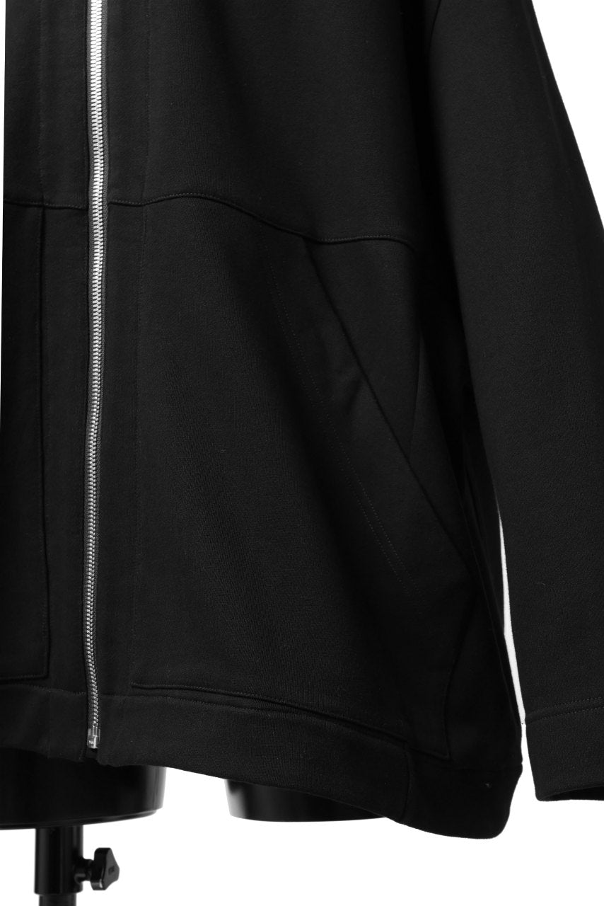 画像をギャラリービューアに読み込む, A.F ARTEFACT DOLMAN ZIP HOODIE / COTTON SWEAT (BLACK)