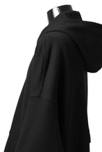 画像をギャラリービューアに読み込む, A.F ARTEFACT DOLMAN ZIP HOODIE / COTTON SWEAT (BLACK)