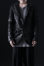 画像をギャラリービューアに読み込む, ISAMU KATAYAMA BACKLASH TAILORED JACKET / DOUBLE-SHOULDER OBJECT DYED (BLACK)