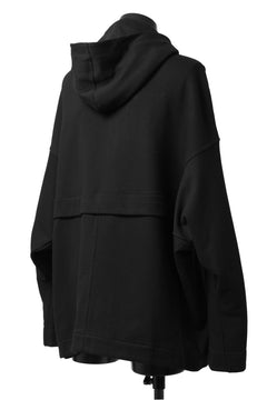 画像をギャラリービューアに読み込む, A.F ARTEFACT DOLMAN ZIP HOODIE / COTTON SWEAT (BLACK)