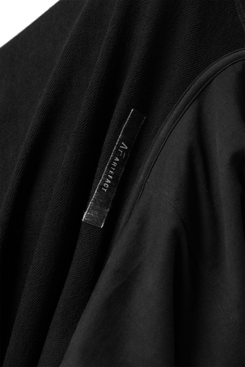 画像をギャラリービューアに読み込む, A.F ARTEFACT DOLMAN ZIP HOODIE / COTTON SWEAT (BLACK)