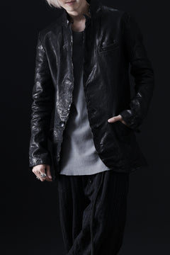 画像をギャラリービューアに読み込む, ISAMU KATAYAMA BACKLASH TAILORED JACKET / DOUBLE-SHOULDER OBJECT DYED (BLACK)