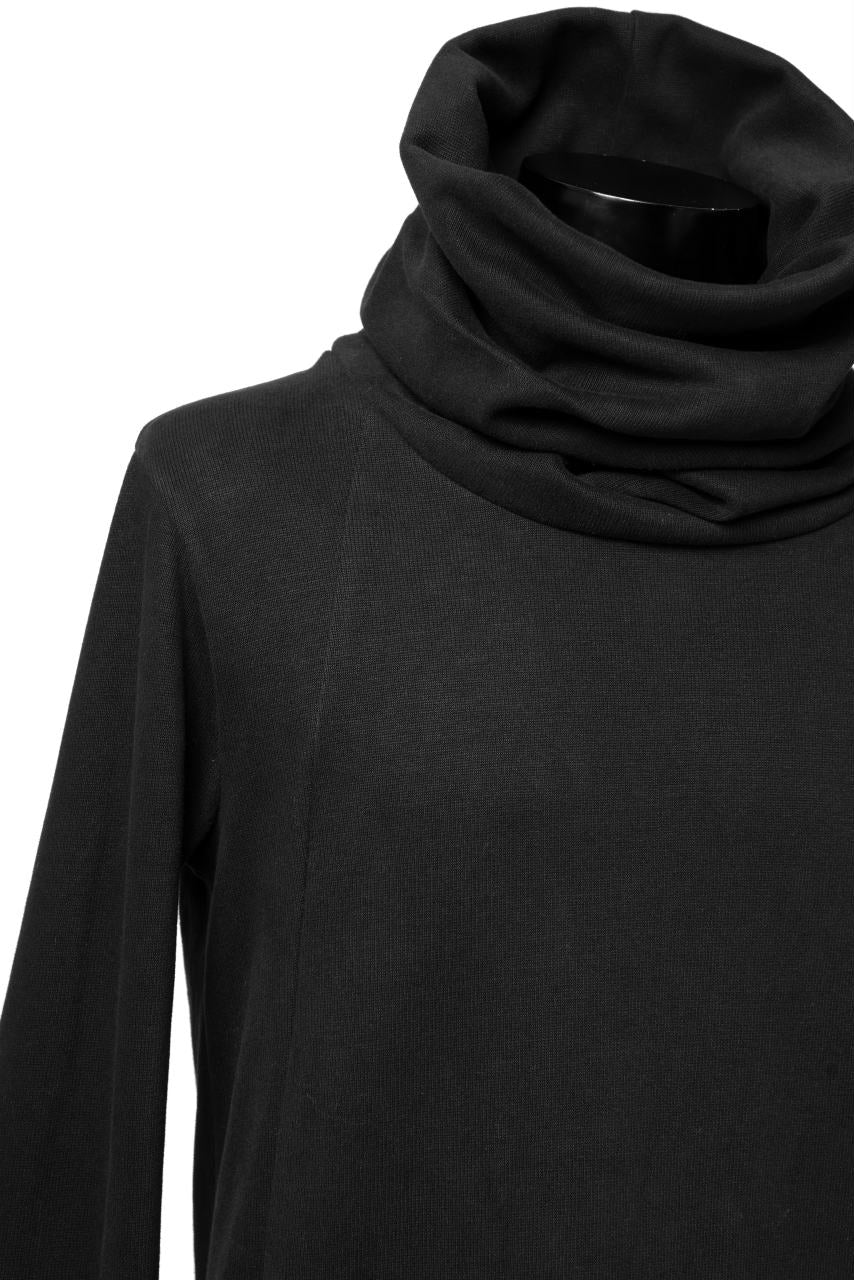 画像をギャラリービューアに読み込む, A.F ARTEFACT TURTLE NECK PULLOVER / COPE KNIT JERSEY (BLACK)