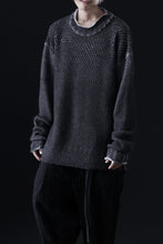 Load image into Gallery viewer, ISAMU KATAYAMA BACKLASH LOOSEY KNIT PULLOVER / PIGMENT PRINTED (GREY)