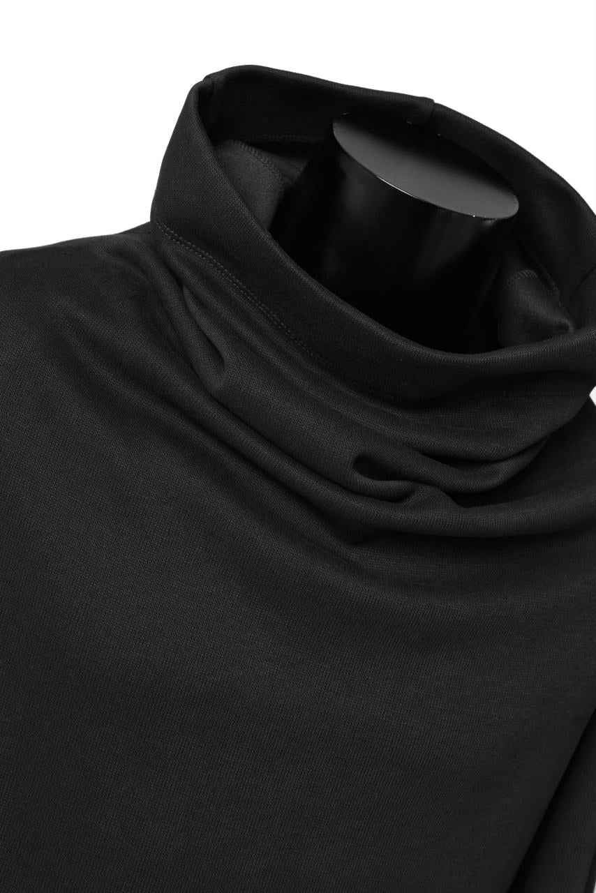 画像をギャラリービューアに読み込む, A.F ARTEFACT HIGH NECK PULLOVER / COPE KNIT JERSEY (BLACK)