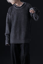 Load image into Gallery viewer, ISAMU KATAYAMA BACKLASH LOOSEY KNIT PULLOVER / PIGMENT PRINTED (GREY)