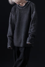 Load image into Gallery viewer, ISAMU KATAYAMA BACKLASH LOOSEY KNIT PULLOVER / PIGMENT PRINTED (GREY)